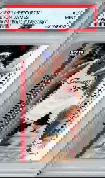 LEBRON JAMES 2003 Upper Deck Phenomenal Beginning #19 PSA 9 Mint Cavs Lakers Heat