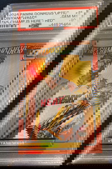 2016 Panini Donruss Optic Dwayne Wade The Champ is Here - RED #16/99 PSA 10 Pop1