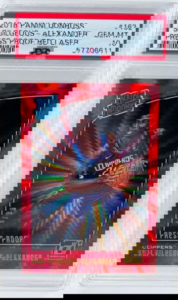 2018 Donruss Shai Gilgeous Alexander Red Laser /99