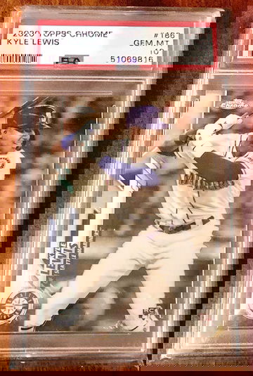 2020 Topps Chrome Kyle Lewis Psa 10 Rc