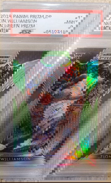 2019 Panini Prizm Draft Picks Zion Williamson Neon Green /125