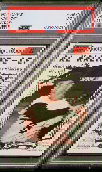 1961 Topps Al Kaline All Star #580 PSA 7 [BL-1.49]