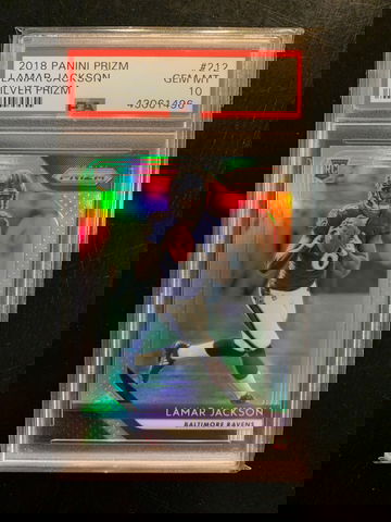 2018 Prizm Silver Lamar Jackson PSA 10