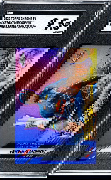 2020 Topps Chrome Max Verstappen Purple Refractor /399 #152  Formula 1 F1 SGC 9.5