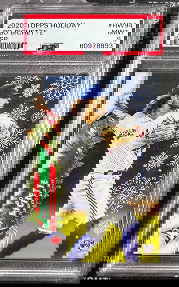 2020 Topps Holiday Bo Bichette SSP PSA 9