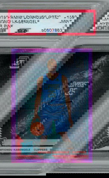 2019-20 Panini DONRUSS OPTIC MFIONDU KABENGELE #159 HYPER PINK PSA 9 RR RC Rookie