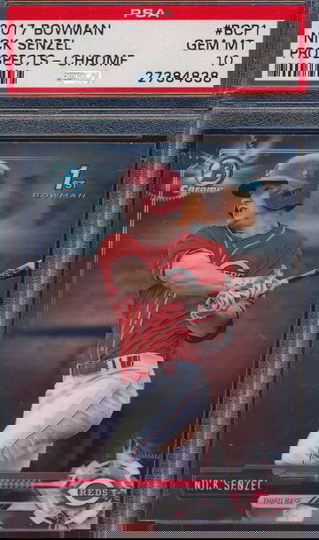 2017 Bowman Prospects Nick Senzel RC PSA 10 GEM MT 4838