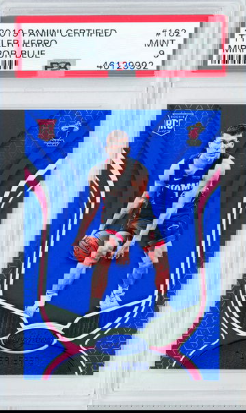 2019 Panini Certified Tyler Herro Mirror Blue #162 PSA 9