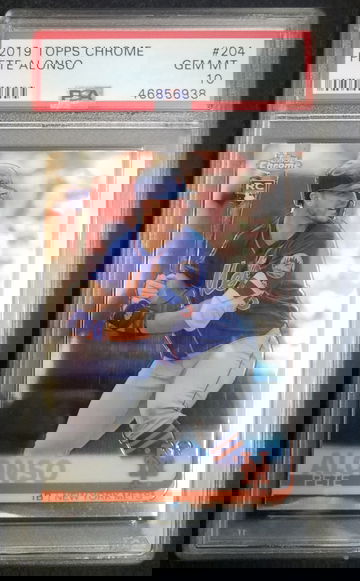 Pete Alonso 2019 Topps Chrome RC # 204 PSA 10