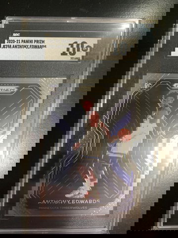 2021 Panini Prizm Anthony Edwards Rookie SGC 10 Timberwolves #258
