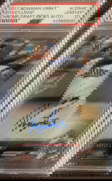 Royce Lewis 2017 Chrome Auto PSA 10