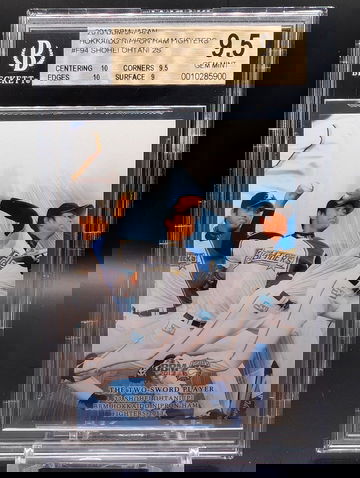 2013 BBM Hokkaido Nippon Ham Fighters Two Sword Player F94 Shohei Ohtani BGS 9.5