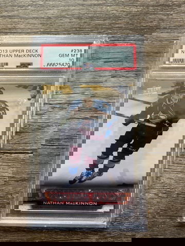 2013 Upper Deck Hockey #238 Nathan MacKinnon YOUNG GUNS RC PSA 10