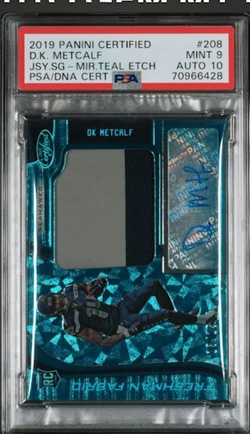 2019 Certified Dk Metcalf Blue SSP /15 Color Match 1/1