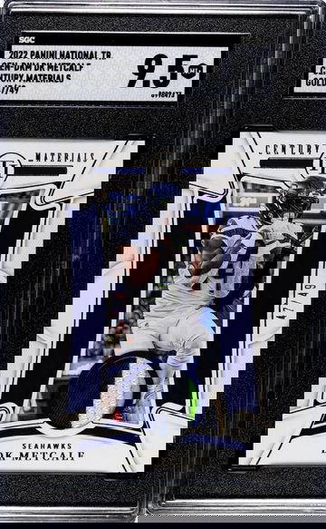 2022 Panini National Treasures #CEN-DKM Dk Metcalf Century Mat. Gold /49 SGC 9.5