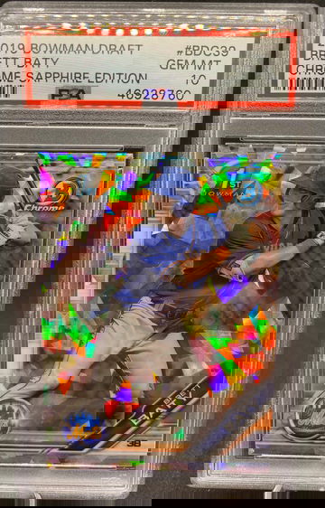 2019 Bowman Draft Sapphire Brett Baty PSA 10 1st Bowman