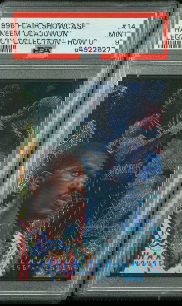 Hakeem Olajuwon 1996 Flair Showcase Row 0 Legacy /150 PSA 9