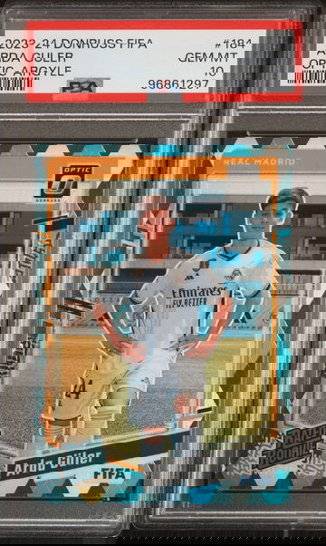 2023-24 PANINI DONRUSS FIFA ARDA GULER OPTIC ARGYLE SP #184 RC ROOKIE PSA 10