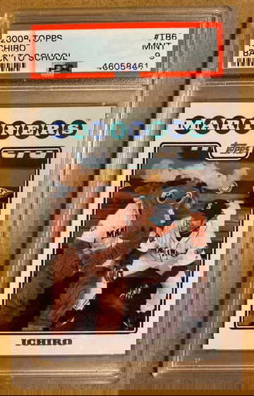 2008 Topps Back To School ICHIRO #TB6 - PSA 9 with Mariner Moose