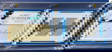 2017 National Treasures 1/1 Jackie Robinson Auto and Game used material