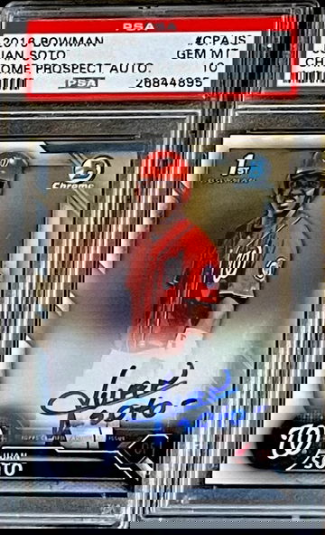 2016 Bowman Chrome Juan Soto Nationals RC Rookie AUTO PSA 10 GEM MINT