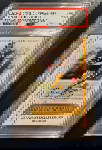 2020 National Treasures Treasured Moments /10 Ben Roethlisberger Auto PSA 9