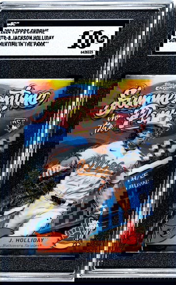 2024 Topps Chrome #SITP-8 Jackson Holliday Summertime in the Park SGC 10