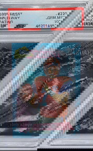 1995 Finest John Elway with Coating PSA 10 Gem Mint