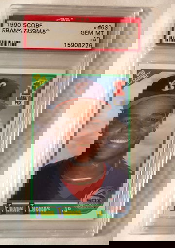 1990 SCORE #663 FRANK THOMAS , GMT-10