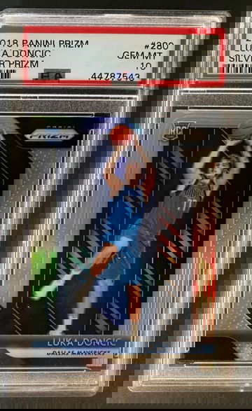 2018 Luka Doncic panini  prizm silver PSA 10 mint 