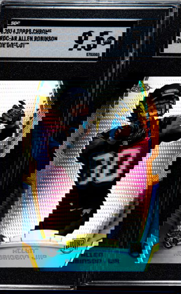 2014 topps chrome crdc-ar allen robinson rookie die cut card rc sgc 9.5 mint +