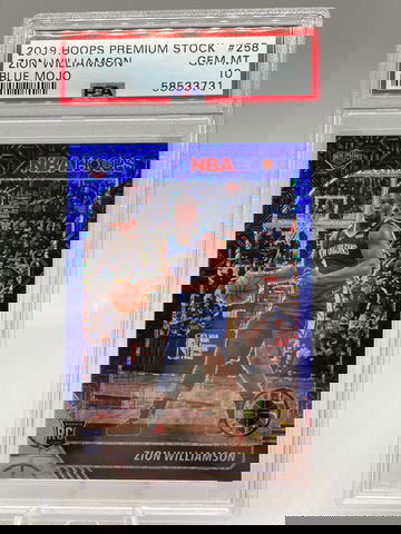 2019 Zion Williamson premium stock blue mojo RC psa 10 /99