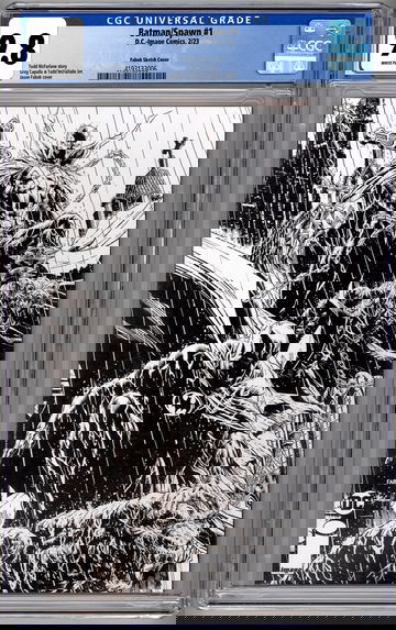 BATMAN-SPAWN #1 CGC 9.8 JASON FABOK 1:25 SKETCH VARIANT MCFARLANE STORY & ART 2023