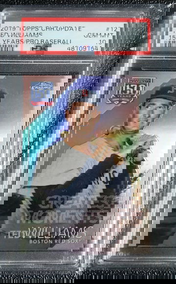 2019 Topps Chrome update 12 Ted Williams 150 years PSA 10