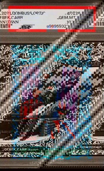 2021 Downtown Derek Carr Optic Downtown #DT26 PSA 10