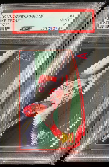 2013 Topps Chrome Mike Trout PSA 9