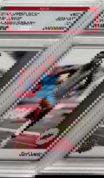 2014 Upper Deck 25th Anniversary Carl Lewis Track & Field HOF #60