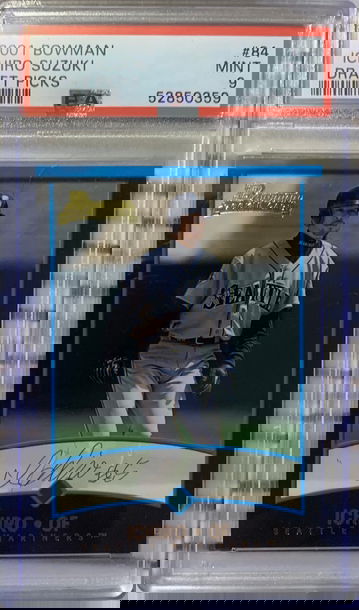 2001 Bowman Prospect Ichiro Suzuki Rookie Card PSA 9 Mint