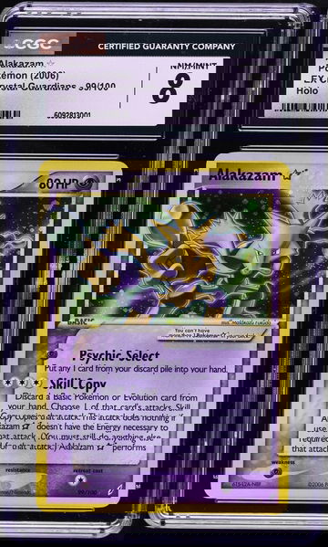 2006 Pokemon EX Crystal Guardians Holo Alakazam Gold Star #99 CGC 8 CENTERED 