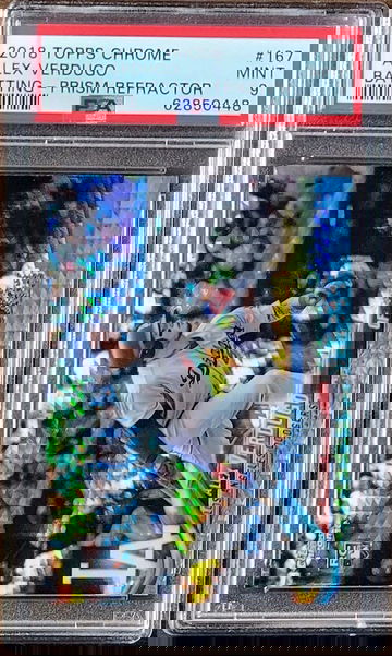 2018 ALEX VERDUGO Topps Chrome PRISM REFRACTOR PSA 9 LOW POP Rookie RC #167