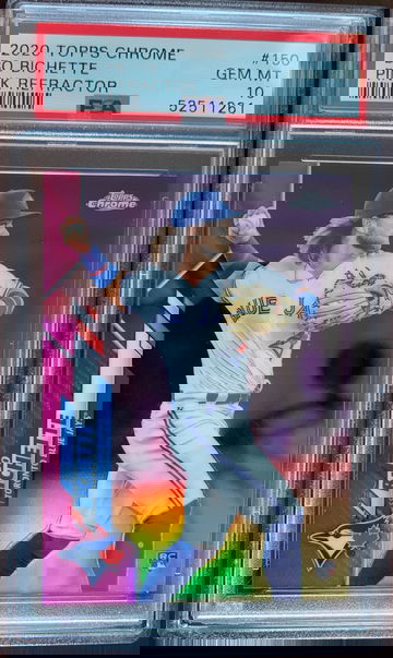 2020 Topps Chrome Bo Bichette Pink Refractor PSA 10 Gem Mint