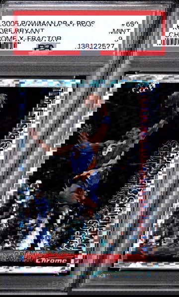 Rare 2005 Bowman Draft Picks Kobe Bryant X-fractor 062/150 PSA 9 Pop 14 SP