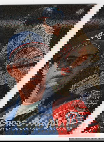 1997 FLAIR SHOWCASE ROW 0 GREG MADDUX # 44 HOF