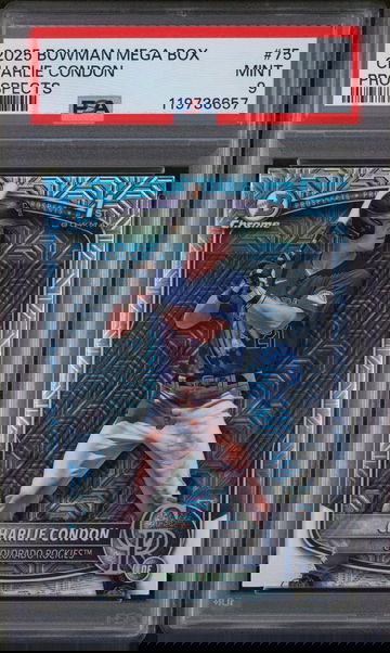 2025 Bowman Chrome Mega Box Mojo Refractor Charlie Condon #BCP-75 PSA 9