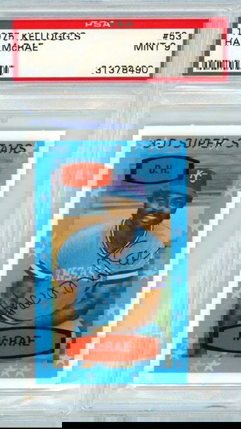 1975 Kellogg's Hal McRae #53 PSA 9 P1353