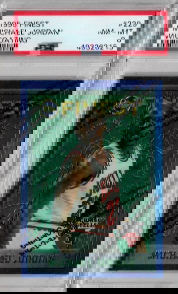 1995 Finest Michael Jordan w/ Coating PSA 8 NM-MT