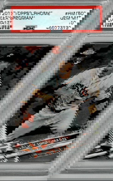 2017 TOPPS CHROME UPDATE ALEX BREGMAN PSA 10 HMT60