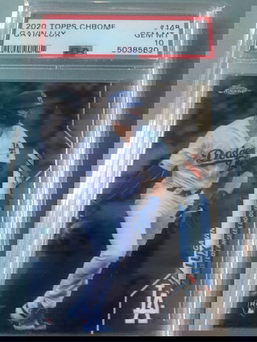 Gavin Lux topps chrome psa 10 gem