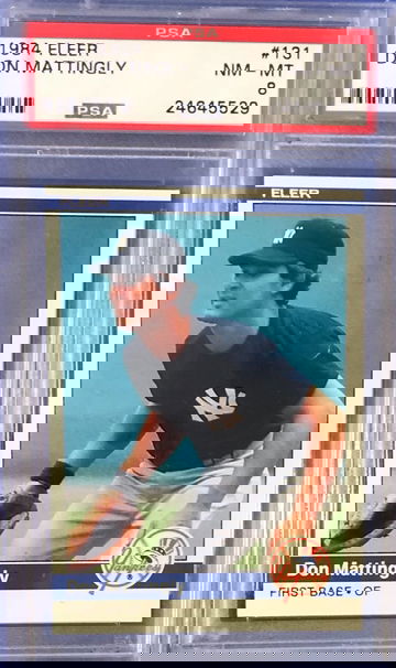 1984 Fleer #131 Don Mattingly rookie PSA 8