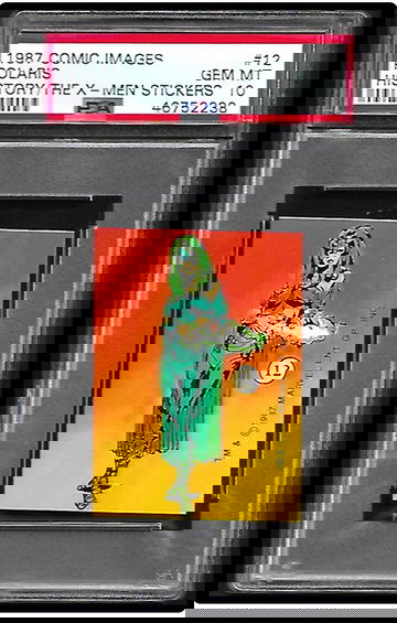 Marvel PSA 10 - 1987 Comic Images History of the X-Men Stickers Pop 1 of 2 - Polaris - Magneto Daughter